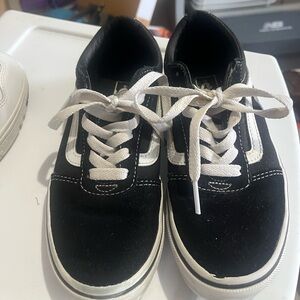 Kids Black Vans Sneakers